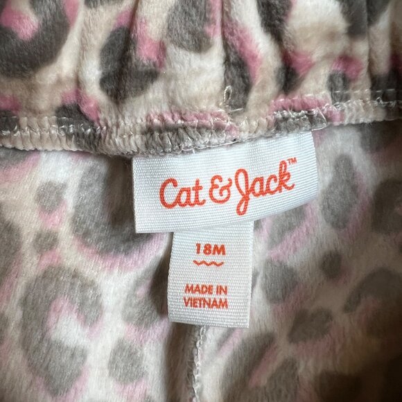 Cat & Jack Neutral Leopard Print Joggers - Picture 8 of 11